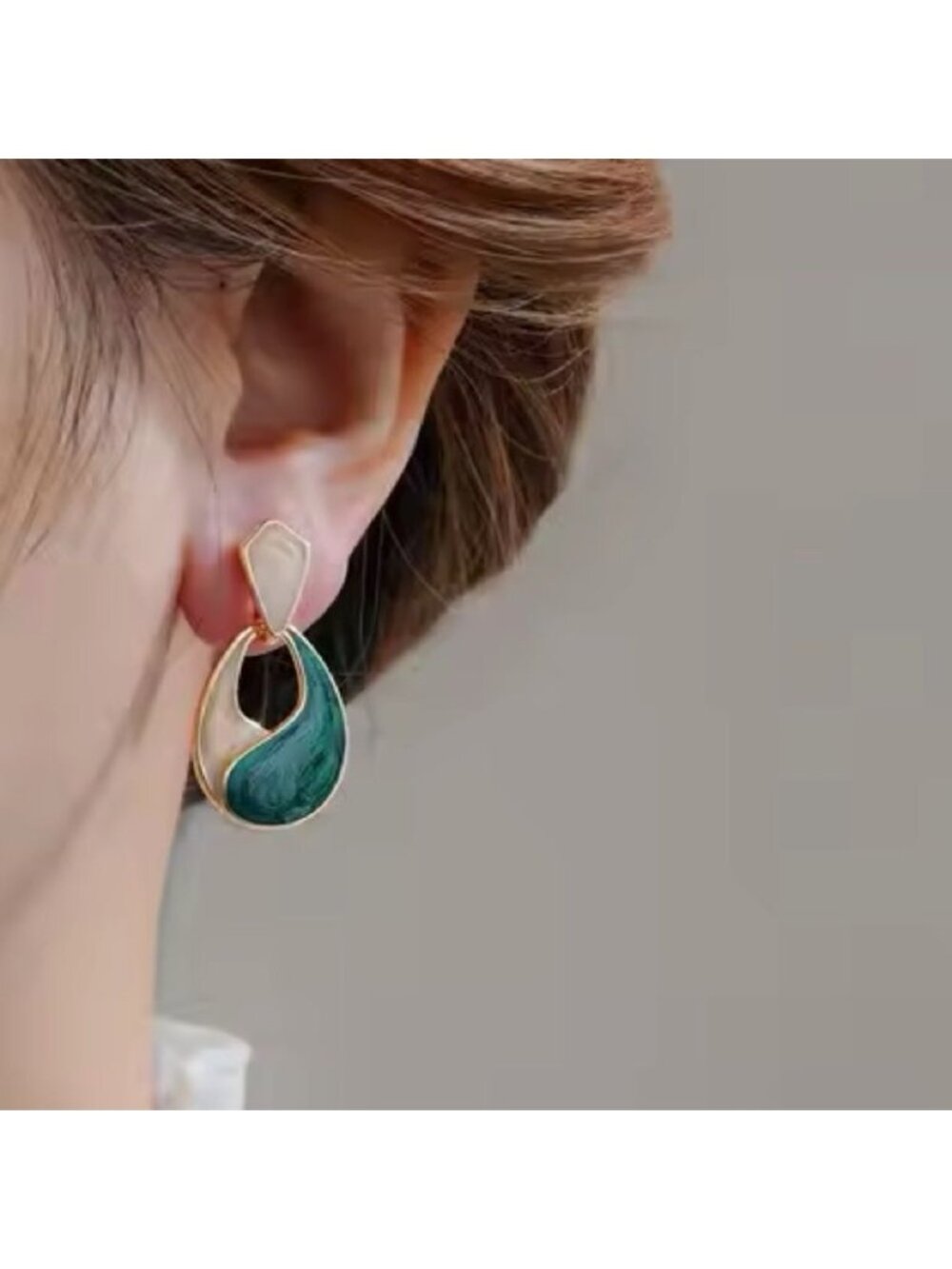 Geo dangle earrings M919